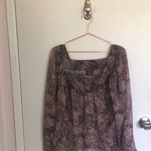 Purple flowy fire Los Angeles brand M shirt